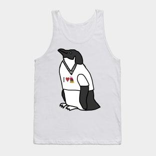 Penguin Wearing a T-Shirt Tank Top